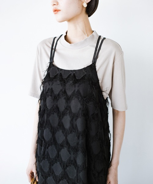 「haco!」 キャミソールワンピース X-LARGE ブラック レディース_画像4
