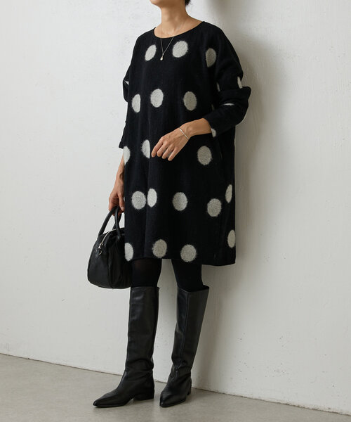 「BEARDSLEY」 長袖ワンピース FREE ベージュ レディース_画像7