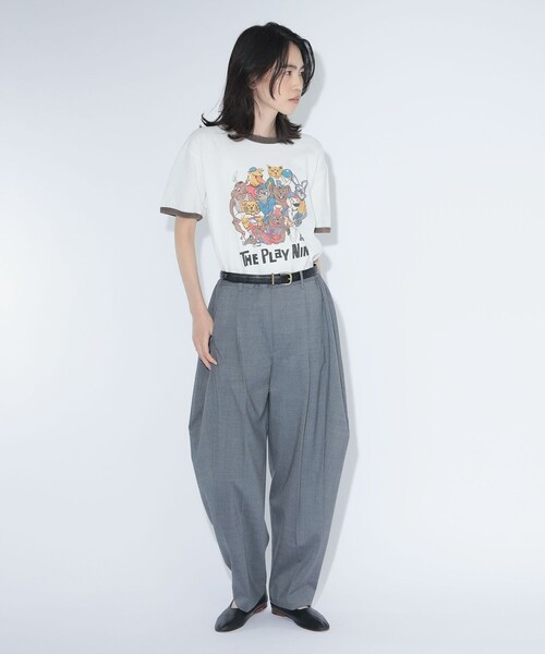 tシャツ 「別注」HEAR MY NAME × maturely / プレイヤーズ プリント ショートスリーブ レディースの画像