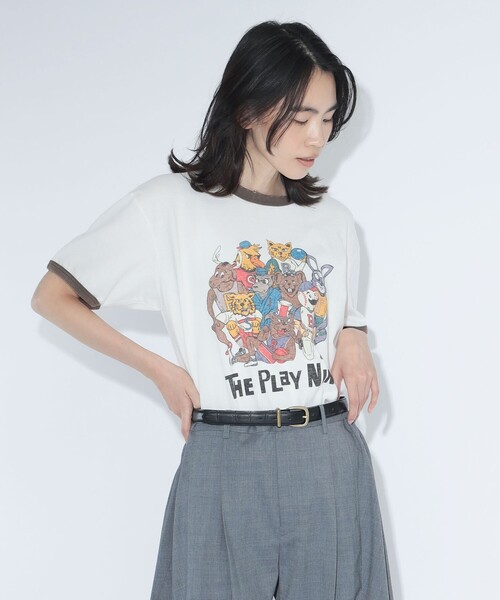 tシャツ 「別注」HEAR MY NAME × maturely / プレイヤーズ プリント ショートスリーブ レディースの画像