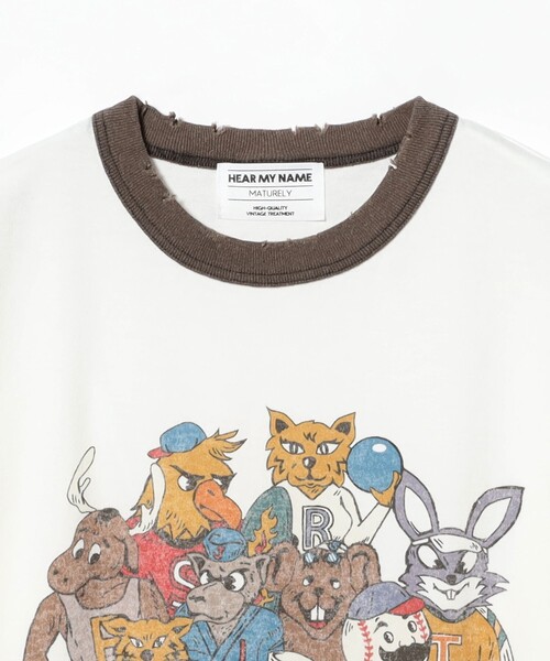 tシャツ 「別注」HEAR MY NAME × maturely / プレイヤーズ プリント ショートスリーブ レディースの画像