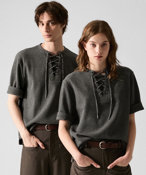 CLEL（クレイル） tシャツ 速乾 「CLEL」Functional Thermal Lace-Up