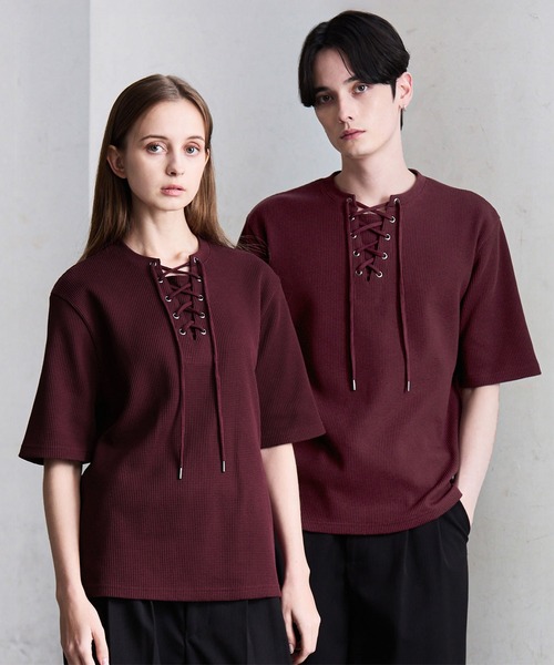 CLEL（クレイル） tシャツ 速乾 「CLEL」Functional Thermal Lace-Up