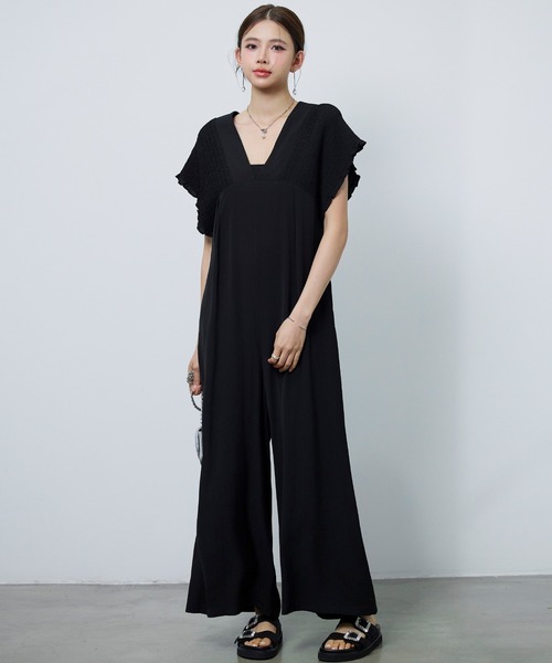 SAISON DE PAPILLON（セゾンドパピヨン） サロペット オーバーオール