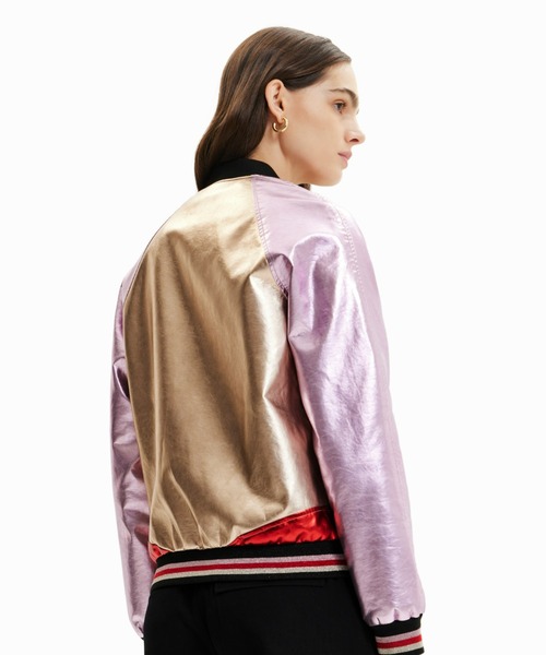 「Desigual」 ブルゾン L レッド レディースの画像