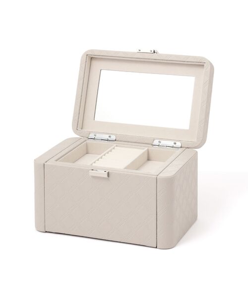 Francfranc（フランフラン） 収納 キルト ジュエリーボックス グレー