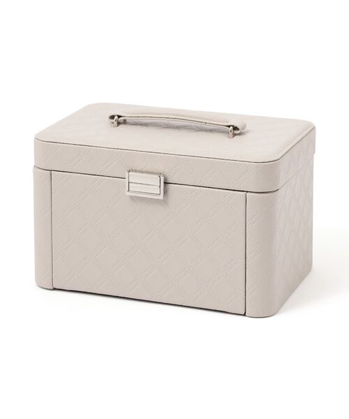 グレーのジュエリーボックス Francfranc（フランフラン） 収納 キルト ジュエリーボックス グレー