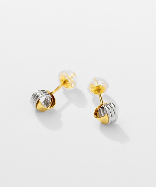 ピアス K18/プラチナ ピアス レディース メンズの画像
