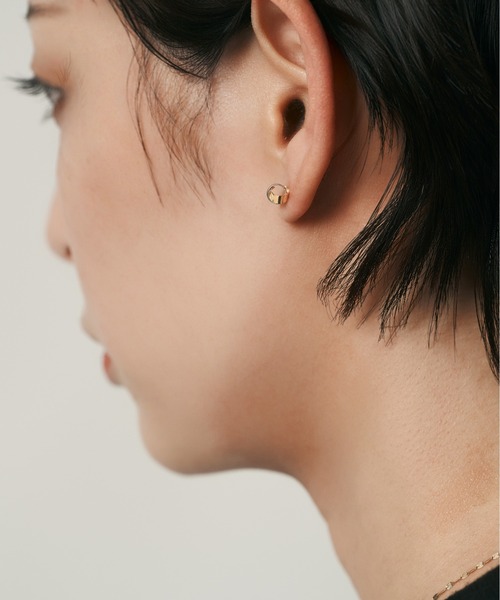 ピアス K18/プラチナ ピアス レディース メンズの画像