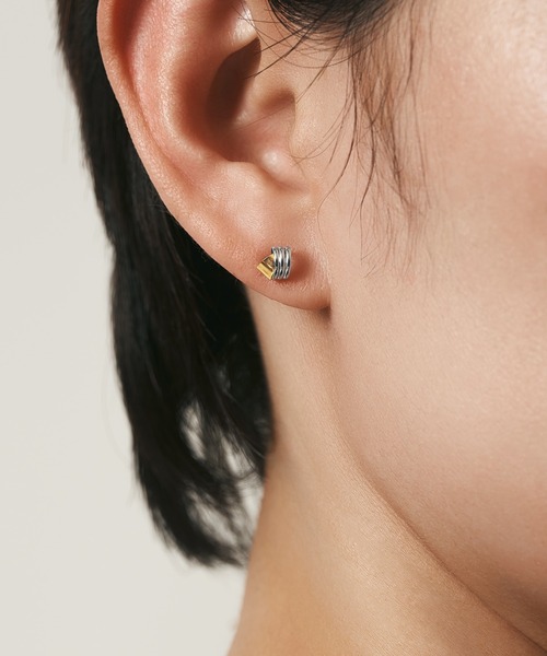 ピアス K18/プラチナ ピアス レディース メンズの画像