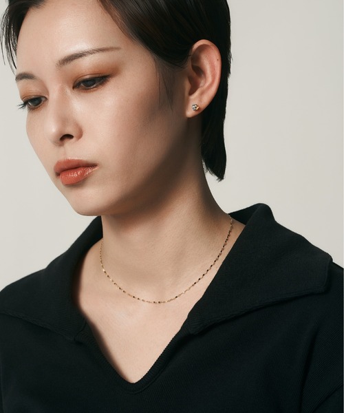 ピアス K18/プラチナ ピアス レディース メンズの画像