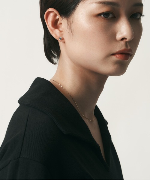 ピアス K18/プラチナ ピアス レディース メンズの画像