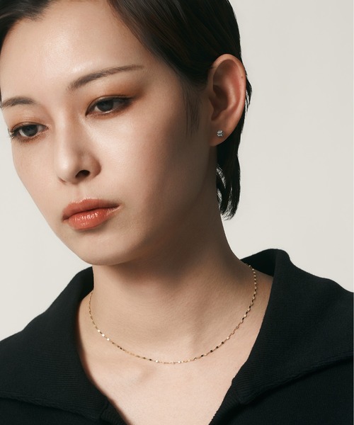 ピアス K18/プラチナ ピアス レディース メンズの画像