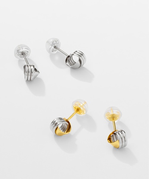 ピアス K18/プラチナ ピアス レディース メンズの画像