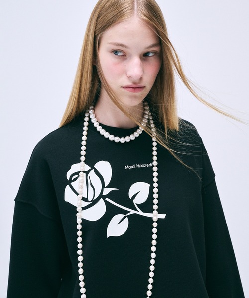 「Mardi Mercredi」 スウェットカットソー FREE ヘザーグレー レディース_画像2