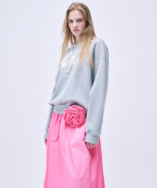 「Mardi Mercredi」 スウェットカットソー FREE ヘザーグレー レディース_画像9