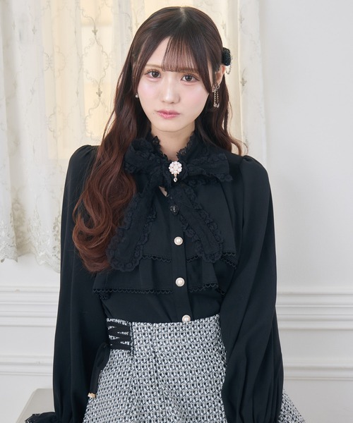 クチュールバイロジータ ブラウス シャツ 2段ティアードブラウス