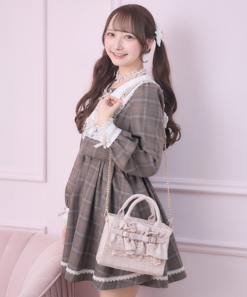 ROJITA（ロジータ） ショルダーバッグ バッグ ラメツイードフリル