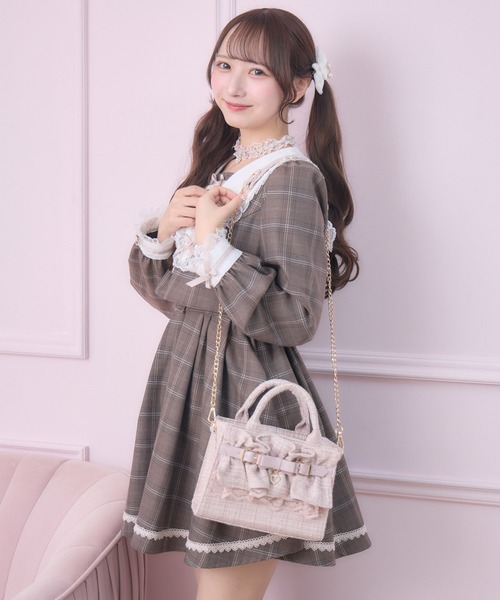 ROJITA（ロジータ） ショルダーバッグ バッグ ラメツイードフリル