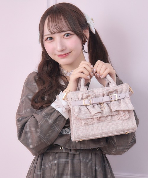 ROJITA（ロジータ） ショルダーバッグ バッグ ラメツイードフリル