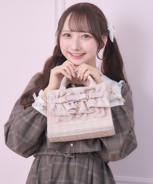 ROJITA（ロジータ） ショルダーバッグ バッグ ラメツイードフリル