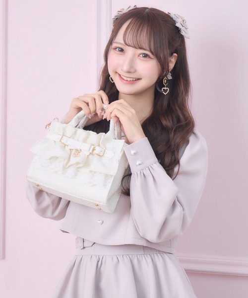 ROJITA（ロジータ） ショルダーバッグ バッグ ラメツイードフリル