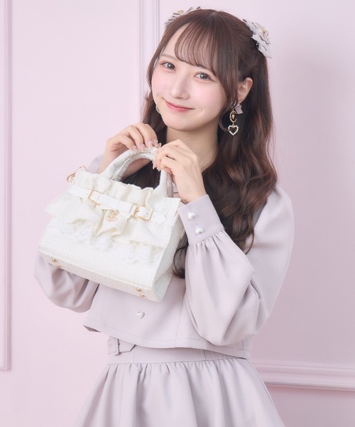 ROJITA（ロジータ） ショルダーバッグ バッグ ラメツイードフリル
