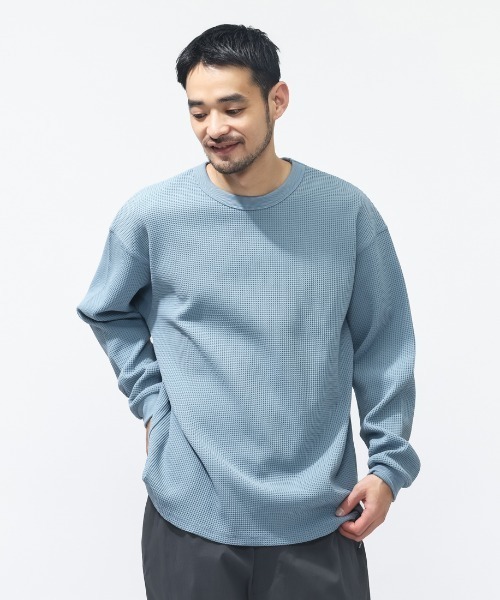 TIGORA（ティゴラ） tシャツ ワッフルロングTシャツ メンズ : ZOZOTOWN
