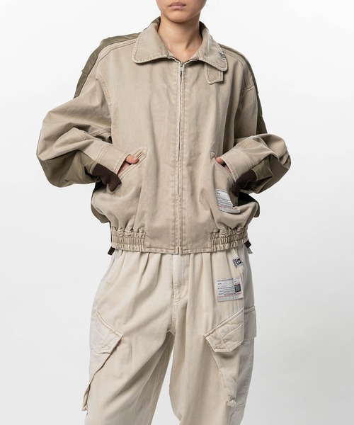 MaisonMiharaYasuhiro ミハラヤスヒロ MA-1 ブルゾン MIHARAYASUHIRO/ミハラヤスヒロ】Front Back Combined Flight Jacket