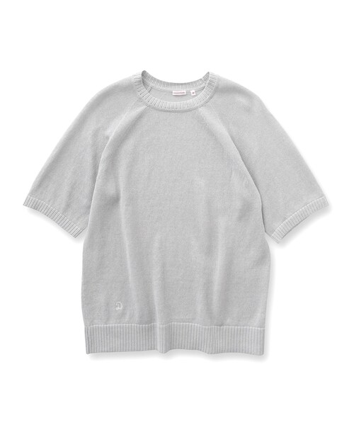 「DRESSTERIOR」 半袖ニット S ネイビー メンズ_画像4