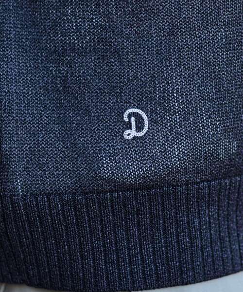 「DRESSTERIOR」 半袖ニット S ネイビー メンズ_画像10