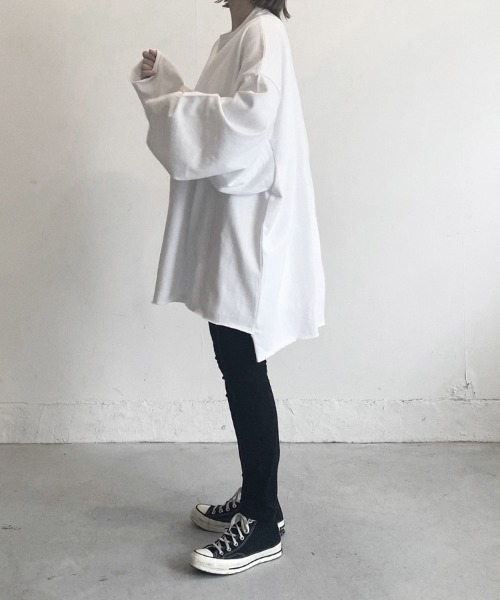 「YACA」 長袖ワンピース FREE ホワイト レディース_画像2