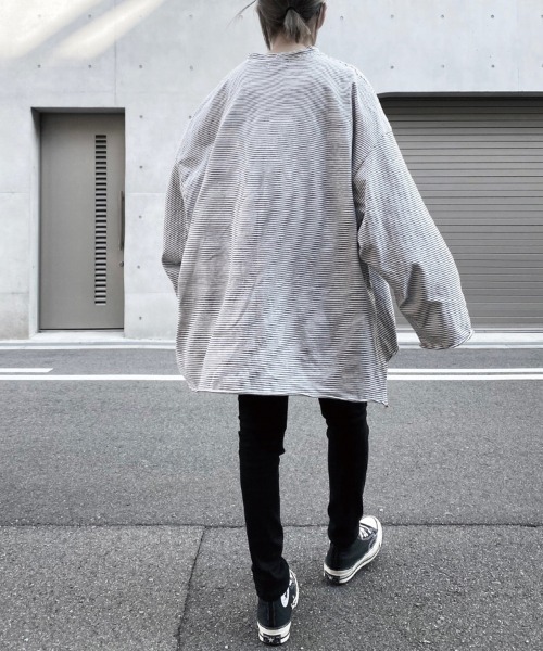 「YACA」 長袖ワンピース FREE ホワイト レディース_画像4