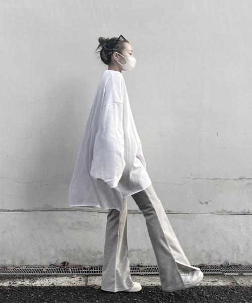 「YACA」 長袖ワンピース FREE ホワイト レディース_画像5