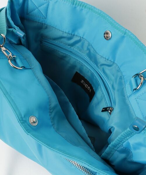 「ZUCCa」 ワンポイント2WAYバッグ - ブルー レディース_画像4