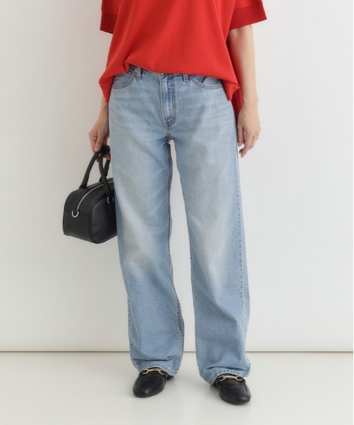 ジーンズ デニム デニムパンツ 「Levi's」94 バギー COOL デニム (ライトインディゴ / ハイライズ / 通気性) レディースの画像
