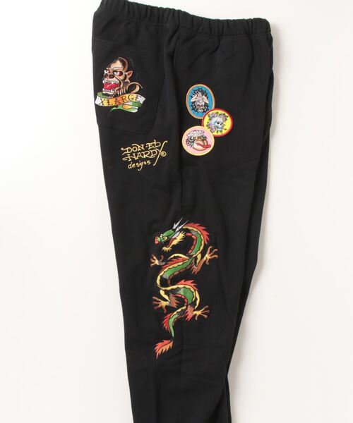「Ed Hardy」 スウェットパンツ M ブラック メンズ_画像3
