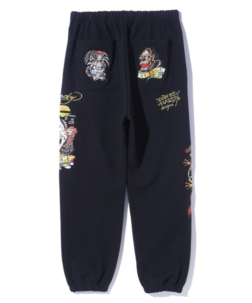 「Ed Hardy」 スウェットパンツ M ブラック メンズ_画像4