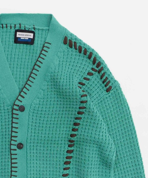 「MAISON SPECIAL」 ニットカーディガン 0 ブラック メンズの画像