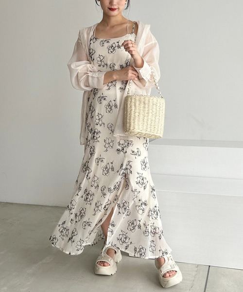 「one after another NICE CLAUP」 フラットサンダル LARGE アイボリー レディース_画像7