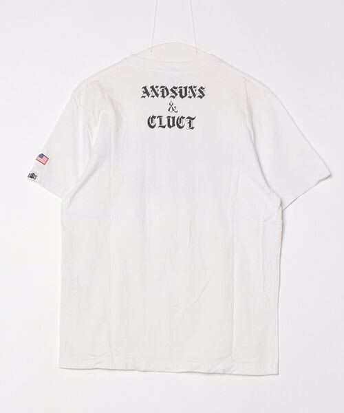 「CLUCT」 半袖Tシャツ M ホワイト メンズ_画像2
