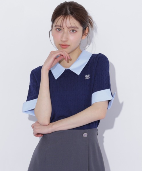 今期新作♡ジルバイジルスチュアート襟付きニット JILL by JILL STUART（ジルバイジルスチュアート） ニット セーター 衿