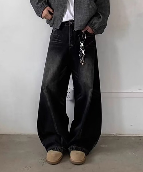 「Evo+Revo」 デニムパンツ X-LARGE ブラック メンズ_画像4