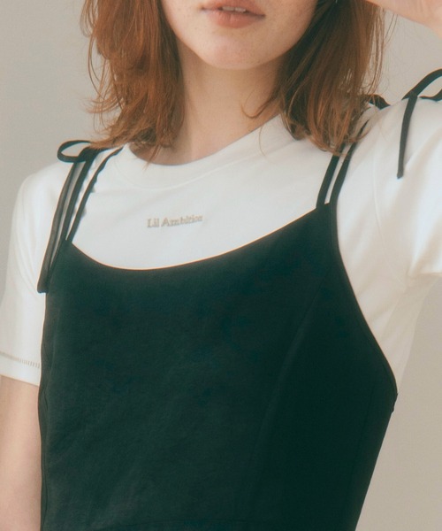 「Lil Ambition」 キャミソールワンピース FREE ベージュ レディース_画像8