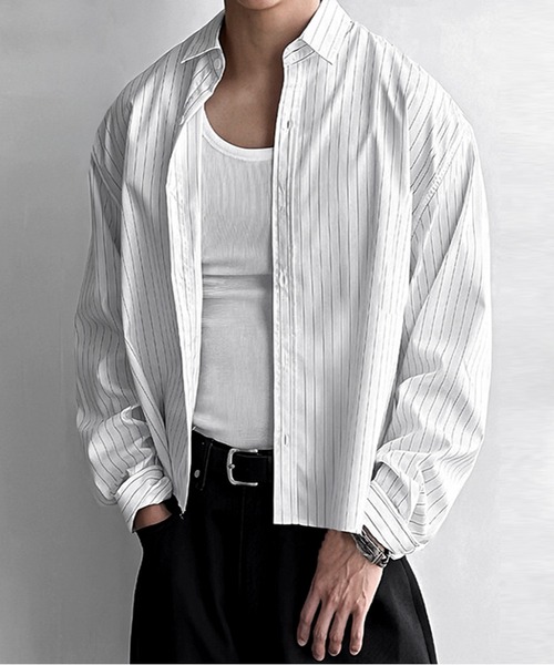 「JOHNNY WOLF」 長袖シャツ X-LARGE ホワイト メンズ_画像8