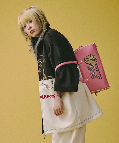 GALFY（ガルフィー） ボストンバッグ プチ家出BAG/犬ロゴ刺繍フェイク