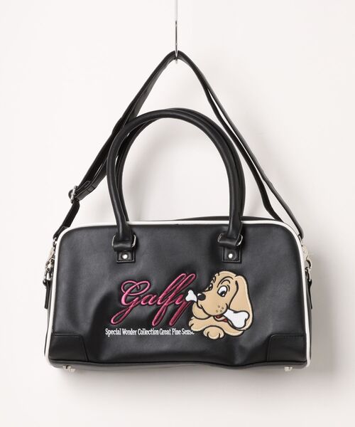 GALFY（ガルフィー） ボストンバッグ プチ家出BAG/犬ロゴ刺繍フェイク