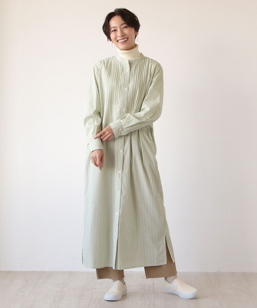 「Afternoon Tea」 シャツワンピース MEDIUM ピンク レディース_画像7