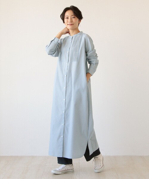 「Afternoon Tea」 シャツワンピース MEDIUM ピンク レディース_画像9