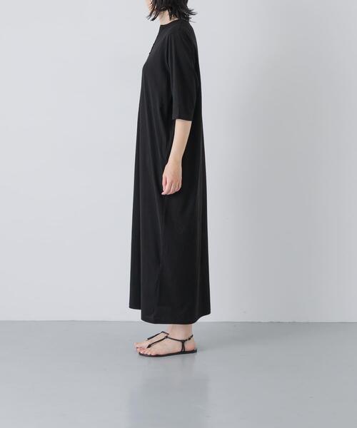 ワンピース 「2サイズ展開」ヘンリーカットワンピースの画像